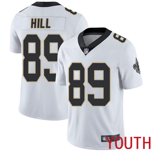 New Orleans Saints Limited White Youth Josh Hill Road Jersey NFL Football 89 Vapor Untouchable Jersey